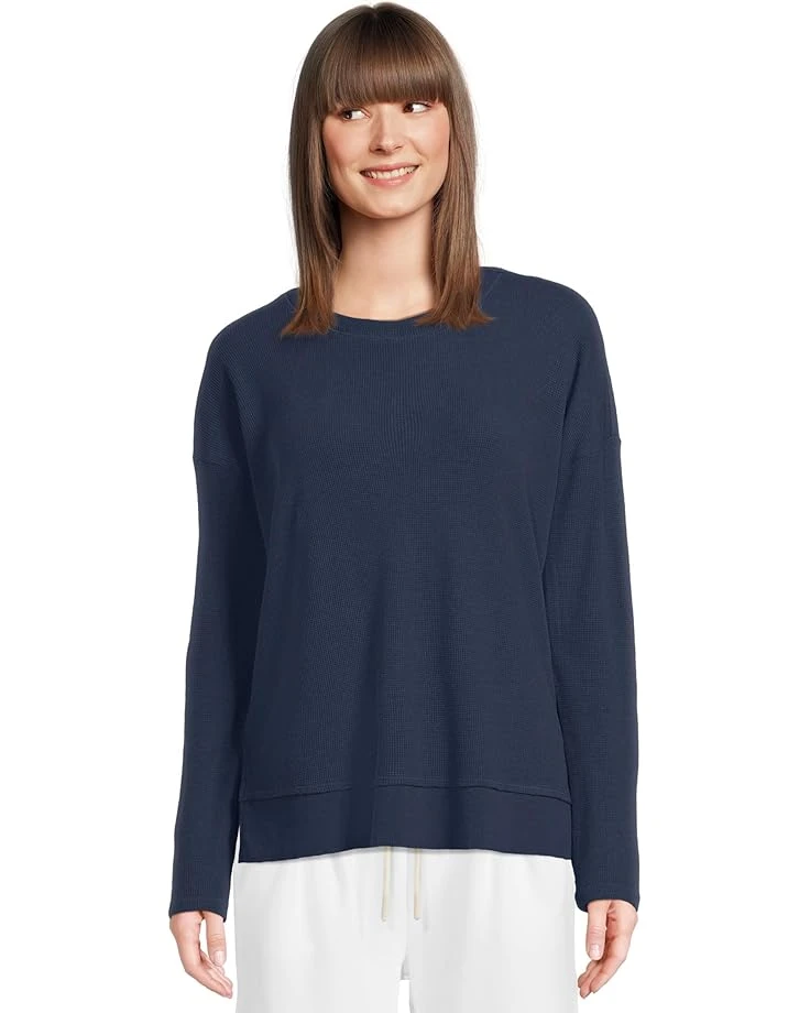 Mod-o-doc Thermal Long Sleeve Crew Neck Boxy Top | Hoodies & Sweatshirts 3 Mod-o-doc Thermal Long Sleeve Crew Neck Boxy Top | Hoodies & Sweatshirts