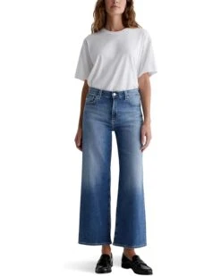 AG Jeans Saige Mid-Rise Wide Leg Jeans in Bell Canyon -Daily Wear Shop 71x6mns85nL. AC SR736920