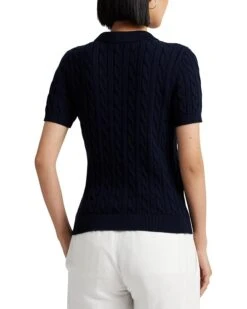Lauren Ralph Lauren Cable-Knit Cotton Polo Sweater | Shirts & Tops -Daily Wear Shop 71xCO0K KIL. AC SR736920