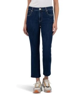KUT from the Kloth REESE HIGH RISE FAB AB ANKLE STRAIGHT BLIND HEM | Jeans