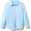 Janie and Jack Linen Roll-Up Shirt (Toddler/Little Kid/Big Kid) | Shirts & Tops -Daily Wear Shop 71yPr4b88WL. AC SR736920