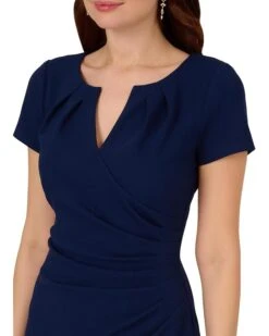 Adrianna Papell Knit Crepe Draped Midi Dress | Dresses -Daily Wear Shop 71ypwVKRzuL. AC SR736920