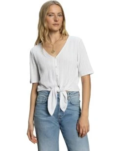 Sanctuary Pointelle Tie Tee | Shirts & Tops 11 Sanctuary Pointelle Tie Tee | Shirts & Tops -Daily Wear Shop 8106IfS34ML. AC SR736920