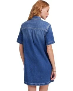 Madewell Boxy Short Sleeve Shirt Dress in Demarco Wash | Dresses -Daily Wear Shop 810PyVOVxyL. AC SR736920