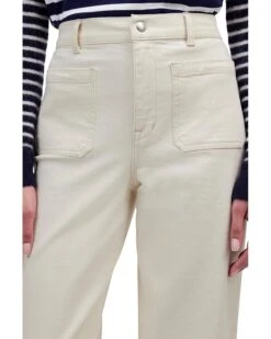 Madewell White Patch Pocket Emmett With Let Down Hem In Vintage Canvas | Jeans -Daily Wear Shop 810oYXOUkwL. AC SR736920
