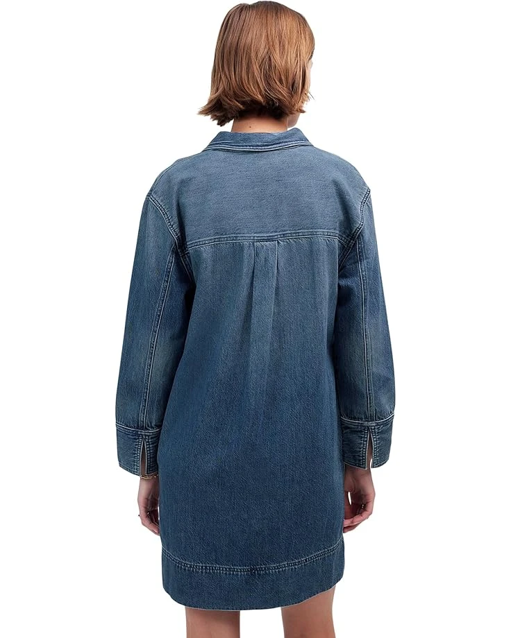 Madewell Long Sleeve Popover Mini Dress in Croswell | Dresses 4 Madewell Long Sleeve Popover Mini Dress in Croswell | Dresses - Image 2