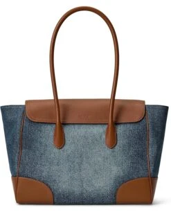 Lauren Ralph Lauren Washed Denim Large Tanner Satchel | Handbags -Daily Wear Shop 813ByvyrvJL. AC SR736920