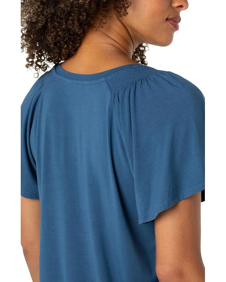 Liverpool Los Angeles Short Flutter Sleeve V-neck Knit Top | Shirts & Tops 5 Liverpool Los Angeles Short Flutter Sleeve V-neck Knit Top | Shirts & Tops - Image 3