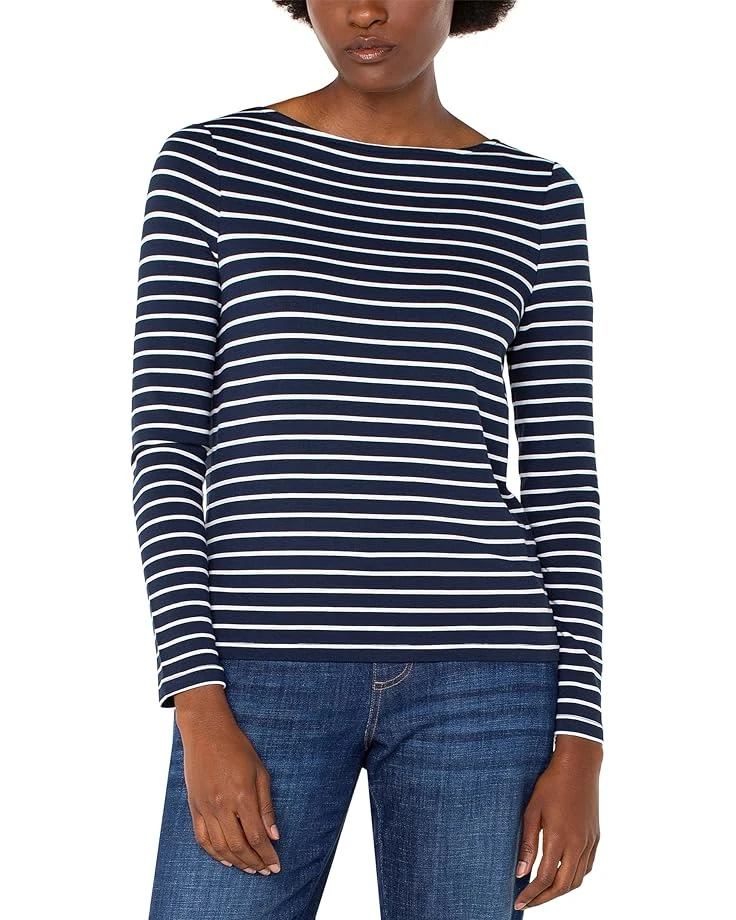 Liverpool Los Angeles Long Sleeve Boatneck Knit Top | Shirts & Tops 5 Liverpool Los Angeles Long Sleeve Boatneck Knit Top | Shirts & Tops - Image 3