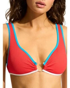 Seafolly Beach Bound Ring Front Tank | Swimwear -Daily Wear Shop 81ArlWhiezL. AC SR736920
