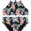 Hurley Kids Halter Bikini (Big Kid) | Swimwear -Daily Wear Shop 81CECeUWAL. AC SR736920