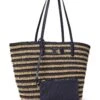 Lauren Ralph Lauren Striped Straw Large Brie Tote Bag | Handbags -Daily Wear Shop 81FuV5 EnXL. AC SR736920