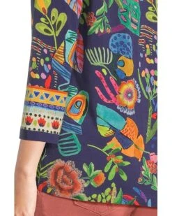 Johnny Was The Janie Favorite 3/4 Sleeve V-Neck | Shirts & Tops -Daily Wear Shop 81HC4eD5 LL. AC SR736920