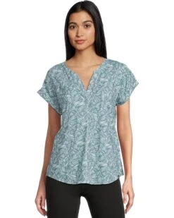 L.L.Bean Streamside Tee Split-Neck Short Sleeve | Sleepwear -Daily Wear Shop 81I0Y16JZlL. AC SR736920