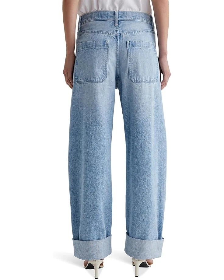 AG Jeans Mercer High Rise Cuffed Barrel Jeans in Sunset Blues 4 AG Jeans Mercer High Rise Cuffed Barrel Jeans in Sunset Blues - Image 2