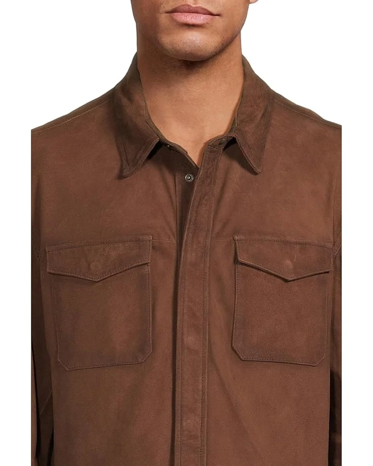 John Varvatos Izzy Leather Shirt Jacket L1416z3 | Coats & Outerwear 6 John Varvatos Izzy Leather Shirt Jacket L1416z3 | Coats & Outerwear - Image 4