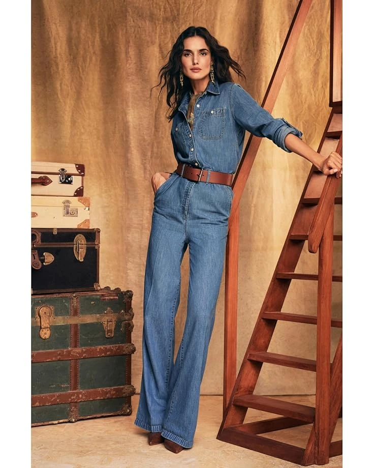 Lauren Ralph Lauren Denim Wide Leg Jumpsuit | Jumpsuits & Rompers 6 Lauren Ralph Lauren Denim Wide Leg Jumpsuit | Jumpsuits & Rompers - Image 4