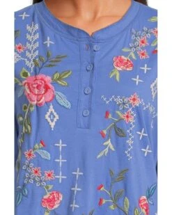 Johnny Was Raw Seam Henley | Shirts & Tops -Daily Wear Shop 81Kc3V11u9L. AC SR736920