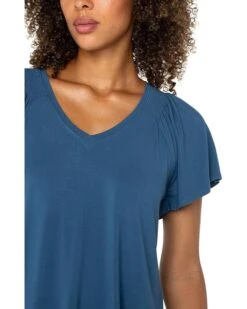 Liverpool Los Angeles Short Flutter Sleeve V-neck Knit Top | Shirts & Tops 9 Liverpool Los Angeles Short Flutter Sleeve V-neck Knit Top | Shirts & Tops -Daily Wear Shop 81ODdUlUgoL. AC SR736920