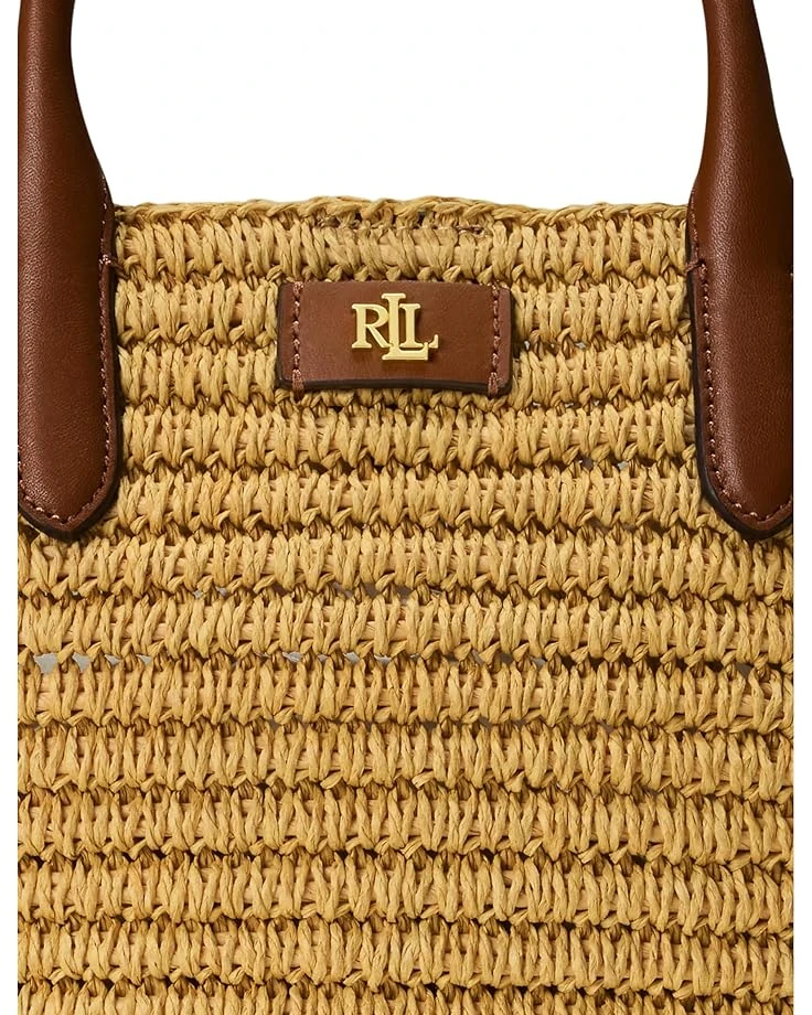 Lauren Ralph Lauren Woven Straw Medium Brie Tote Bag | Handbags 6 Lauren Ralph Lauren Woven Straw Medium Brie Tote Bag | Handbags - Image 4
