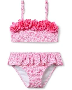 Janie and Jack Flower Two Piece Swim (Toddler/Little Kid/Big Kid) | Swimwear