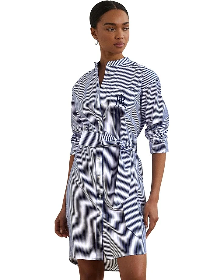 Lauren Ralph Lauren Striped Belted Broadcloth Shirtdress | Dresses 3 Lauren Ralph Lauren Striped Belted Broadcloth Shirtdress | Dresses