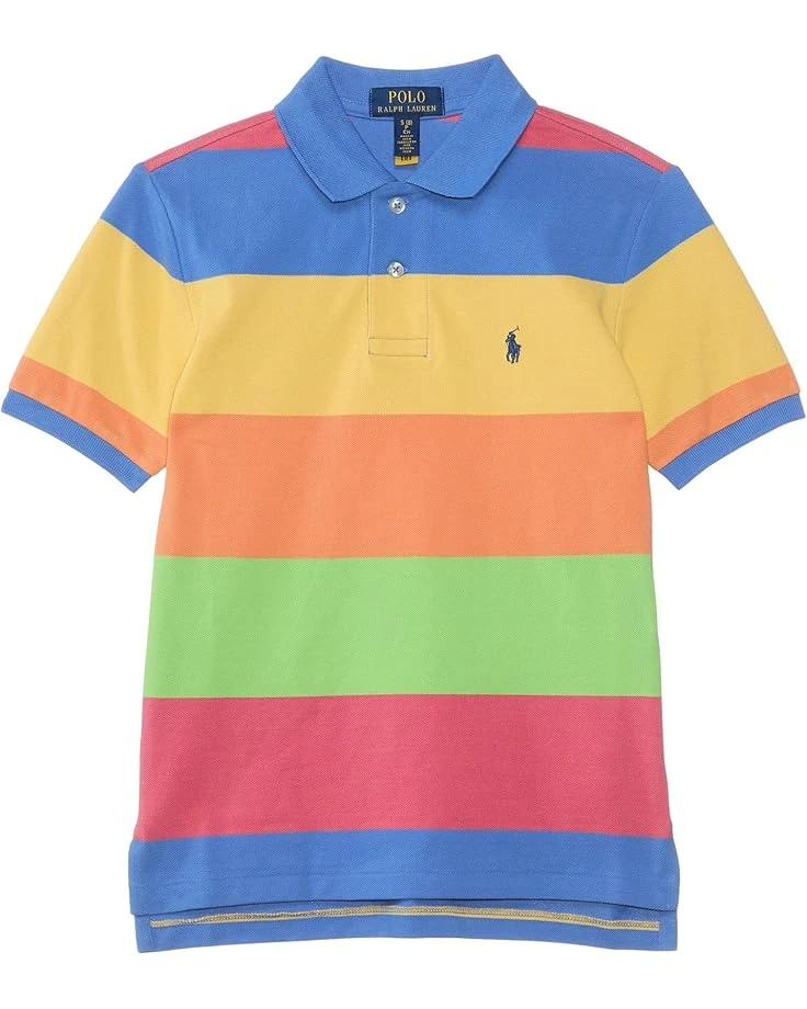Polo Ralph Lauren Kids Striped Cotton Mesh Polo Shirt (Big Kid) | Shirts & Tops 3 Polo Ralph Lauren Kids Striped Cotton Mesh Polo Shirt (Big Kid) | Shirts & Tops