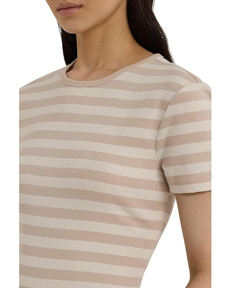 Lauren Ralph Lauren Striped Stretch Cotton Crewneck Tee | Shirts & Tops 5 Lauren Ralph Lauren Striped Stretch Cotton Crewneck Tee | Shirts & Tops - Image 3