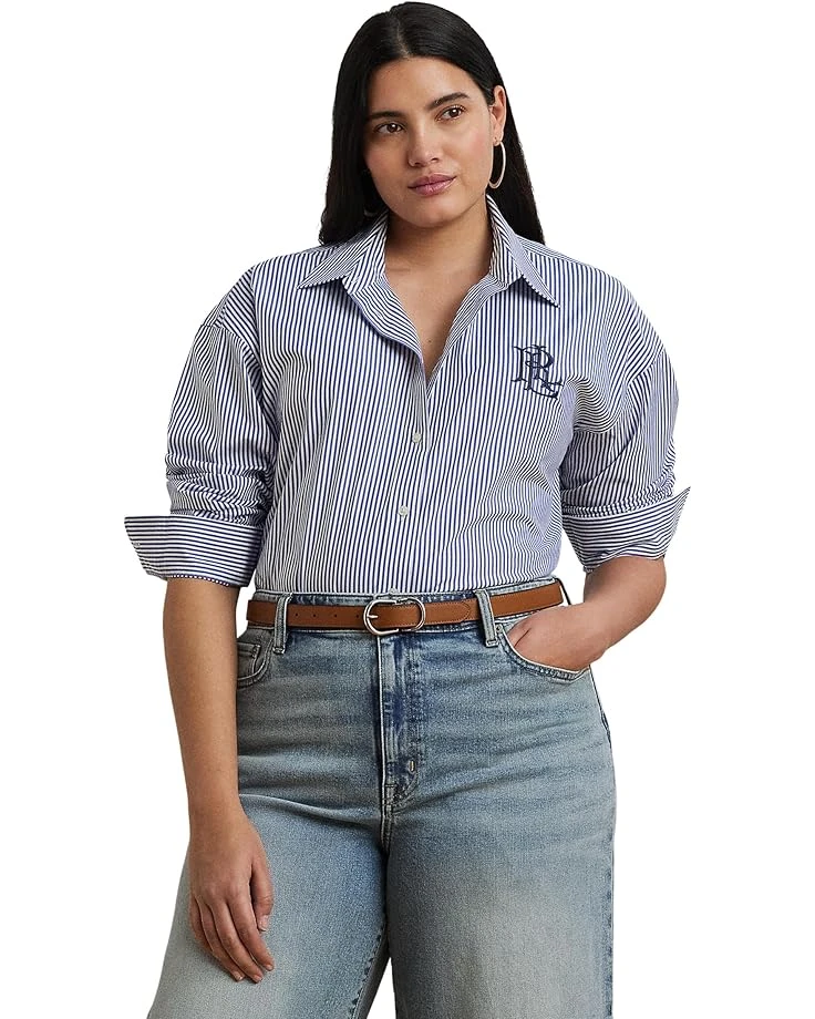 Lauren Ralph Lauren Plus Size Kotta Long Sleeve Button Front Shirt | Shirts & Tops 3 Lauren Ralph Lauren Plus Size Kotta Long Sleeve Button Front Shirt | Shirts & Tops