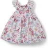 Janie and Jack Floral Ruffle Collar Dress (infant) | Dresses