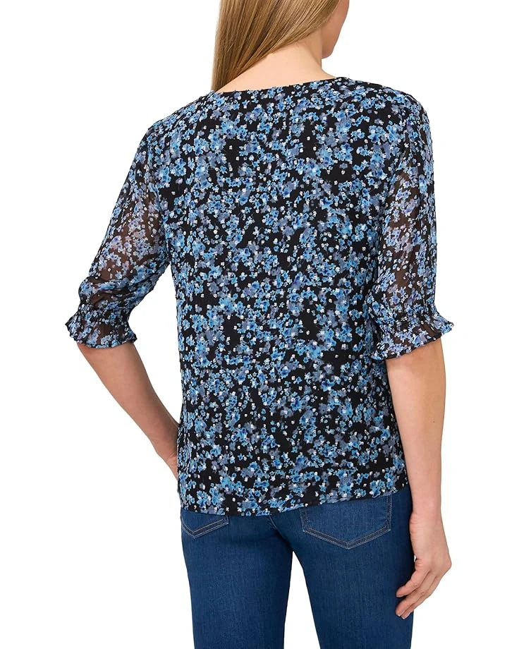 CeCe Elbow Sleeve Ruff V-Neck Blouse | Shirts & Tops 4 CeCe Elbow Sleeve Ruff V-Neck Blouse | Shirts & Tops - Image 2