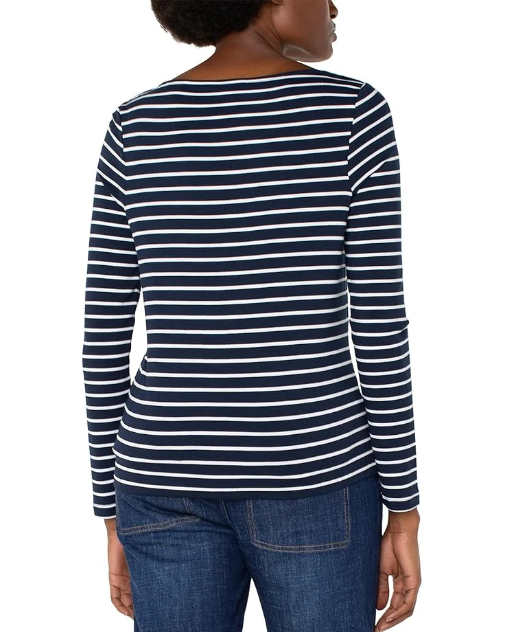 Liverpool Los Angeles Long Sleeve Boatneck Knit Top | Shirts & Tops 4 Liverpool Los Angeles Long Sleeve Boatneck Knit Top | Shirts & Tops - Image 2