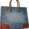 Lauren Ralph Lauren Leather-trim Denim Large Devyn Tote Bag | Handbags -Daily Wear Shop 81WmNmz5EAL. AC SR736920