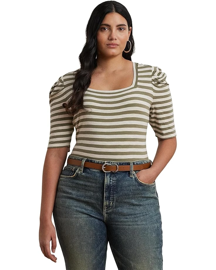 Lauren Ralph Lauren Plus Size Dalmaz Mid Sleeve T-Shirt | Shirts & Tops 3 Lauren Ralph Lauren Plus Size Dalmaz Mid Sleeve T-Shirt | Shirts & Tops