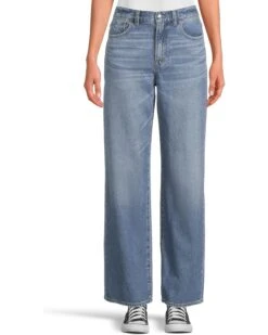 Madewell Perfect Vintage Wide in Airy Denim in Pepperidge Wash | Jeans