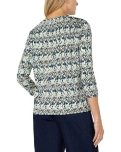 Liverpool Los Angeles 3/4 Sleeve Shirred Detail Knit Top | Shirts & Tops 6 Liverpool Los Angeles 3/4 Sleeve Shirred Detail Knit Top | Shirts & Tops -Daily Wear Shop 81aANFg8 jL. AC SR736920