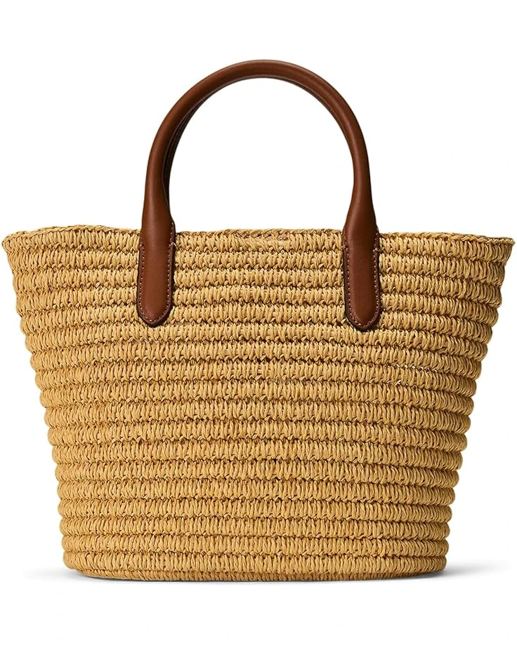 Lauren Ralph Lauren Woven Straw Medium Brie Tote Bag | Handbags 4 Lauren Ralph Lauren Woven Straw Medium Brie Tote Bag | Handbags - Image 2