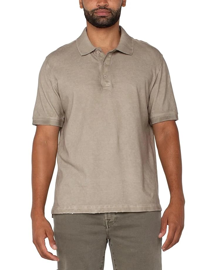 Liverpool Los Angeles Short Sleeve Distressed Rib Polo | Shirts & Tops 3 Liverpool Los Angeles Short Sleeve Distressed Rib Polo | Shirts & Tops