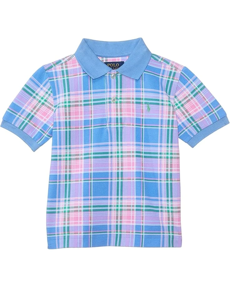 Polo Ralph Lauren Kids Plaid-Print Cotton Mesh Polo Shirt (Toddler/Little Kid) | Shirts & Tops 3 Polo Ralph Lauren Kids Plaid-Print Cotton Mesh Polo Shirt (Toddler/Little Kid) | Shirts & Tops