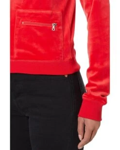 Juicy Couture Heritage Mock Neck Track Jacket with Back Graphic | Hoodies & Sweatshirts -Daily Wear Shop 81h7IVv0BOL. AC SR736920