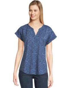 L.L.Bean Streamside Tee Split-Neck Short Sleeve | Sleepwear -Daily Wear Shop 81i8gHBngnL. AC SR736920