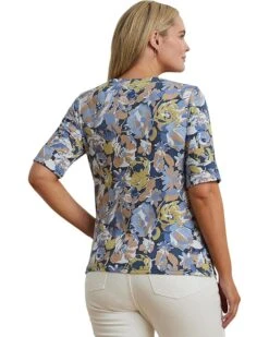 Lauren Ralph Lauren Plus Size Judy Mid Sleeve T-Shirt | Shirts & Tops 7 Lauren Ralph Lauren Plus Size Judy Mid Sleeve T-Shirt | Shirts & Tops -Daily Wear Shop 81j2sbBafyL. AC SR736920