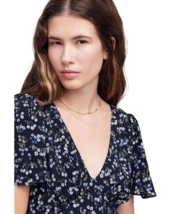 Madewell Printed Crepe Vneck Midi | Dresses -Daily Wear Shop 81jXub2OGHL. AC SR736920