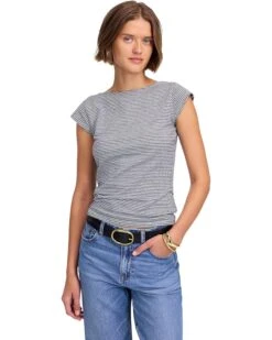 Madewell Refined Low Back Top Gingham | Shirts & Tops