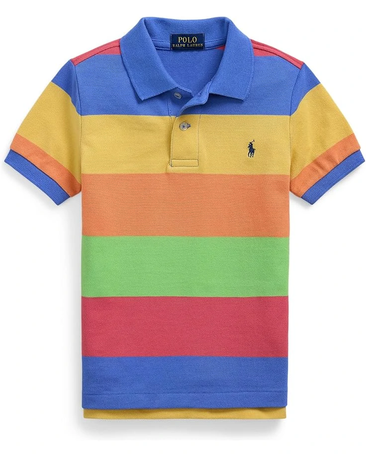 Polo Ralph Lauren Kids Striped Cotton Mesh Polo Shirt (Toddler/Little Kid) | Shirts & Tops 3 Polo Ralph Lauren Kids Striped Cotton Mesh Polo Shirt (Toddler/Little Kid) | Shirts & Tops