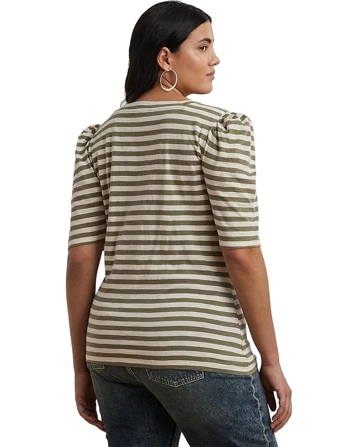 Lauren Ralph Lauren Plus Size Dalmaz Mid Sleeve T-Shirt | Shirts & Tops 4 Lauren Ralph Lauren Plus Size Dalmaz Mid Sleeve T-Shirt | Shirts & Tops - Image 2