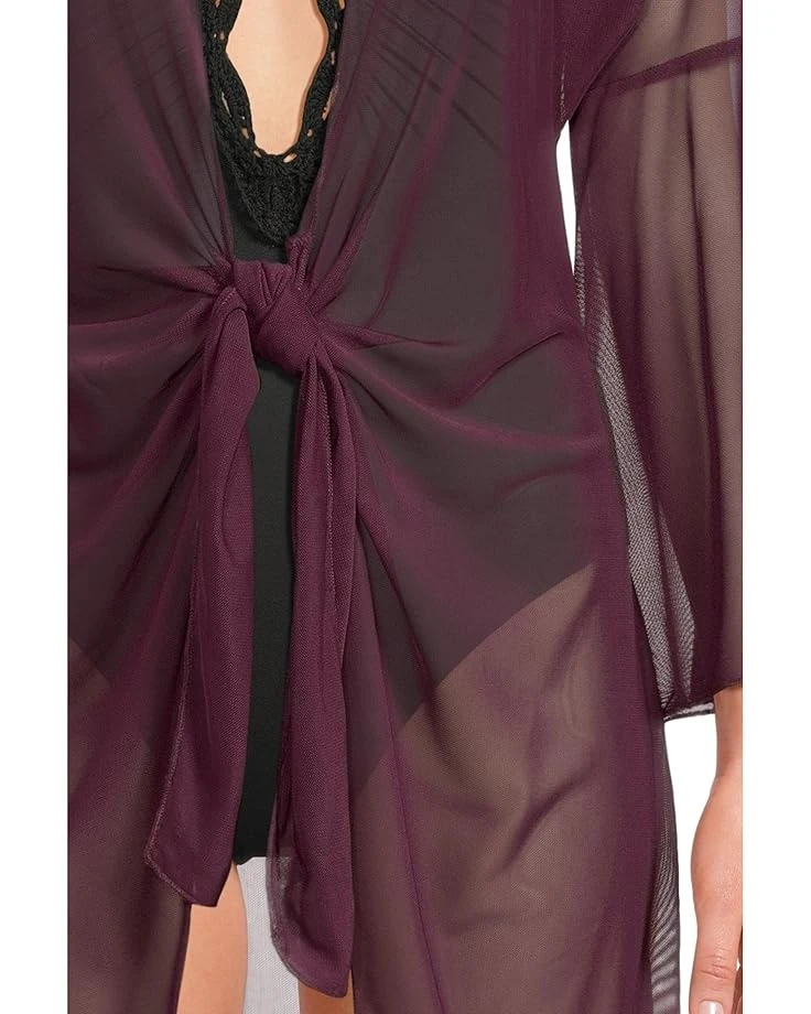 BECCA Muse Stretch Mesh Tie Front Cover-Up | Swimwear 6 BECCA Muse Stretch Mesh Tie Front Cover-Up | Swimwear - Image 4