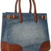Lauren Ralph Lauren Leather-trim Denim Medium Devyn Tote Bag | Handbags -Daily Wear Shop 81pf9qecvYL. AC SR736920