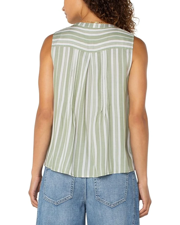 Liverpool Los Angeles Sleeveless Popover Button Front Woven | Shirts & Tops 4 Liverpool Los Angeles Sleeveless Popover Button Front Woven | Shirts & Tops - Image 2