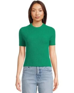 Madewell Amanda Cotton Nubby Boucle Cropped Tee | Shirts & Tops